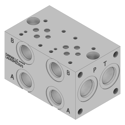 Aluminum FlexMount Manifold - LAD03P022S/S
