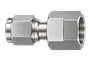 DGA stainless steel compression fitting — representative colored series image; dimensions vary by model.