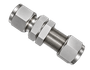 DSU stainless steel compression fitting — representative colored series image; dimensions vary by model.