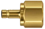 DHC brass compression fitting — representative colored series image; dimensions vary by model.