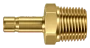 DHA brass compression fitting — representative colored series image; dimensions vary by model.