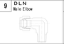 DLN manufacturer series illustration; representative only. Size, dimensions and finish vary by model.