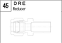 DRE manufacturer series illustration; representative only. Size, dimensions and finish vary by model.