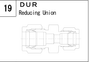 DUR manufacturer series illustration; representative only. Size, dimensions and finish vary by model.