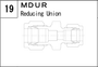 MDUR manufacturer series illustration; representative only. Size, dimensions and finish vary by model.