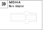 MDHA manufacturer series illustration; representative only. Size, dimensions and finish vary by model.