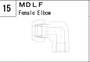 MDLF manufacturer series illustration; representative only. Size, dimensions and finish vary by model.