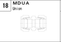 MDUA manufacturer series illustration; representative only. Size, dimensions and finish vary by model.