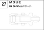 MDUE manufacturer series illustration; representative only. Size, dimensions and finish vary by model.