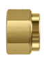 DNA brass compression fitting — representative colored series image; dimensions vary by model.