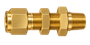 DSC brass compression fitting — representative colored series image; dimensions vary by model.
