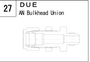 DUE manufacturer series illustration; representative only. Size, dimensions and finish vary by model.