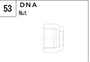 DNA manufacturer series illustration; representative only. Size, dimensions and finish vary by model.