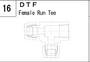 DTF manufacturer series illustration; representative only. Size, dimensions and finish vary by model.