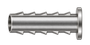 DTI stainless steel compression fitting — representative colored series image; dimensions vary by model.
