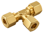 AIG-13200 brass compression fitting — representative colored series image; dimensions vary by model.