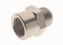 1/8 Ml BSPP x 1/4 Fm BSPP Adp w/Cen Hex - 2050-1/8-1/4