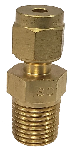 Brass compression fitting
