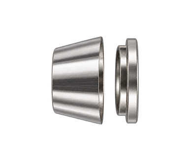 DOS stainless steel compression fitting — representative colored series image; dimensions vary by model.