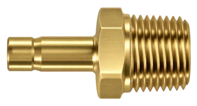 DHA brass compression fitting — representative colored series image; dimensions vary by model.