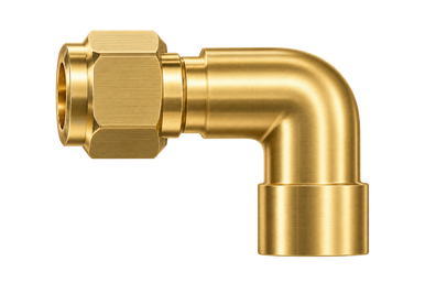 DLW brass compression fitting — representative colored series image; dimensions vary by model.