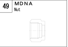 MDNA manufacturer series illustration; representative only. Size, dimensions and finish vary by model.