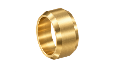 DOB brass compression fitting — representative colored series image; dimensions vary by model.