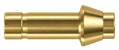 DPC brass compression fitting — representative colored series image; dimensions vary by model.