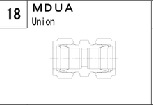 MDUA manufacturer series illustration; representative only. Size, dimensions and finish vary by model.