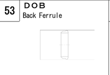 DOB manufacturer series illustration; representative only. Size, dimensions and finish vary by model.