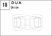 DUA manufacturer series illustration; representative only. Size, dimensions and finish vary by model.