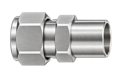 DCW stainless steel compression fitting