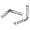 2 Pack of 2-3/8 x 1/2 Inch Stainless Steel Angle Brackets for Boats