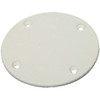 4-1/8 Inch Arctic White Screw Down Cover Plate for Boats