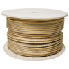 5/8 Inch x 600 Ft Gold and White Double Braid Nylon Rope Spool for Boats