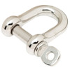 3/8 Inch Stainless Steel D Anchor Shackle - 11,900 lbs Breaking Strength
