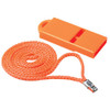 Streamlined Orange Colored Plastic Safety Whistle for Boats