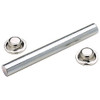 4-3/8 Inch Long x 1/2 Inch OD Zinc Plated Steel Boat Trailer Roller Shaft