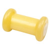 4 Inch Width Boat Trailer Yellow Molded Rubber Spool Roller - 1/2 Inch Hole