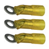 3 Pack Yellow 12-10 AWG Heat Shrink 5/16 Inch Ring Terminals for Boats