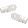 2 Pack of 3/4 Inch OD Round Tubing Bimini Top White Plastic Internal Eye Ends