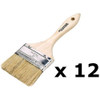 Seachoice 12 Pack of 2 Inch Double Thick Chip Paint Brushes for Resins or Bottom Paint