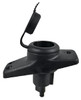 Black Plastic Perko and Seachoice Replacement Stow-A-Way Navigation Pole Light Base for Boats