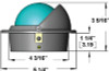RITCHIEÂ® Navigation - VOYAGERÂ® Compasses - Mount: Flush  Color: Black  Dial: Combi Light: Green