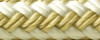 SEACHOICEÂ® - DOUBLE BRAIDED NYLON FENDER LINE - Size: â…œ" x 6' Color: Gold/White Pack: 2