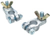 Pack of 2 Clamp on Type to Wing Nut Type Battery Terminals for Boats