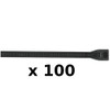 100 Pack of 4 Inch Black UV Resistant Cable Ties for Boats