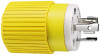 HUBBELL - 30 AMP LOCKING PLUG & CONNECTOR - Rating: 30A, 125V  Description: Plug Color: Yellow