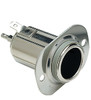 12 Volt Chrome Plated Steel Power Socket / Receptacle for Boats - 16 Amp Rating