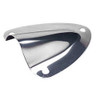 Medium Polished Stainless Steel Clam Shell Ventilator or Wire Cover for Boats